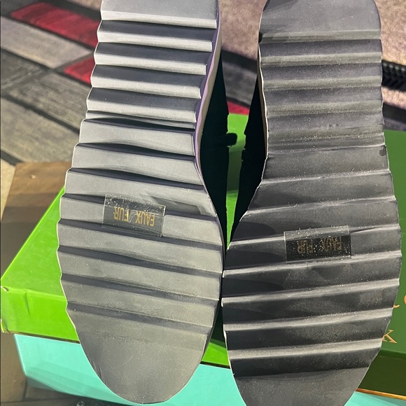 NWTKate Spade New York BLACK SPORT SUEDE Women's Maira Hiking Boot, US 7.5 - Picture 3 of 8